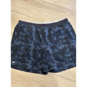 Fabletics The Fundamental Short 5” Lined Mens‎ XXL Blue Camo Print NWT Workout